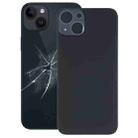 Easy Replacement Big Camera Hole Glass Back Battery Cover for iPhone 14(Black) - 1