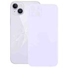Easy Replacement Big Camera Hole Glass Back Battery Cover for iPhone 14(Purple) - 1