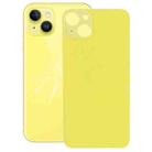Easy Replacement Big Camera Hole Glass Back Battery Cover for iPhone 14(Yellow) - 1