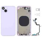 Back Housing Cover with Appearance Imitation of iP14 for iPhone XR(Purple) - 1