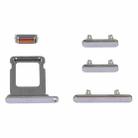SIM Card Tray + Side Keys for iPhone 14 Pro Max(Purple) - 1
