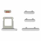 SIM Card Tray + Side Keys for iPhone 14 Pro Max(Silver) - 1