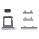 SIM Card Tray + Side Keys for iPhone 14 Pro(Purple) - 1