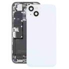 Glass Battery Back Cover with Holder for iPhone 14(White) - 1