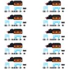 10sets Speaker Ringer Buzzer Dustproof Mesh For iPhone 14 Pro (Purple) - 1