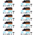 10sets Speaker Ringer Buzzer Dustproof Mesh For iPhone 14 Pro (Silver) - 1