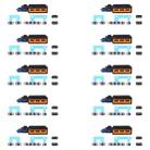 10sets Speaker Ringer Buzzer Dustproof Mesh For iPhone 14 Pro Max (Purple) - 1