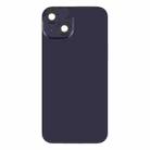 For iPhone 14 Glass Battery Back Cover with Flash Bracket + Wireless Charging Module(Black) - 2