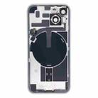 For iPhone 14 Glass Battery Back Cover with Flash Bracket + Wireless Charging Module(White) - 3