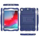 Full Coverage Silicone Shockproof Case for iPad Mini (2019)  & 4 & 3 & 2 &1 , with Holder(Blue) - 1