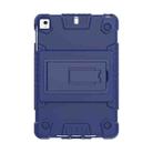 Full Coverage Silicone Shockproof Case for iPad Mini (2019)  & 4 & 3 & 2 &1 , with Holder(Blue) - 2