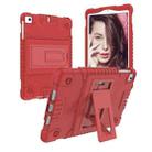 Full Coverage Silicone Shockproof Case for iPad Mini (2019)  & 4 & 3 & 2 &1 , with Holder(Red) - 4