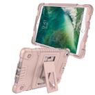 Full Coverage Silicone Shockproof Case for iPad Mini (2019)  & 4 & 3 & 2 &1 , with Holder(Rose Gold) - 5