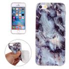 For iPhone 5 & 5s & SE Brown Marbling Pattern Soft TPU Protective Back Cover Case - 1