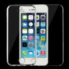 For iPhone 5 & 5s & SE 0.75mm Double-sided Ultra-thin Transparent TPU Protective Case(Transparent) - 1