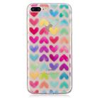 Colored Heart Pattern Soft TPU Case for iPhone 8 Plus & 7 Plus - 1