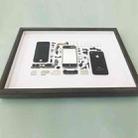 For iPhone 4 Non-Working Fake Dummy 3D Mobile Phone Photo Frame Mounting Disassemble Specimen Frame (Black) - 1
