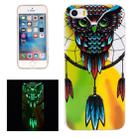 For iPhone 5 & 5s & SE Noctilucent Owl Pattern IMD Workmanship Soft TPU Back Cover Case - 1