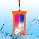PVC Transparent Airbag Universal Waterproof Bag with Lanyard for Smart Phones below 5.5 inch (Orange) - 1