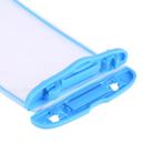 PVC Transparent Universal Luminous Waterproof Bag with Lanyard for Smart Phones below 6.0 inch (Blue) - 6