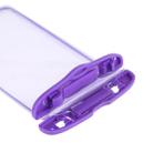 PVC Transparent Universal Luminous Waterproof Bag with Lanyard for Smart Phones below 6.0 inch (Purple) - 6