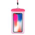 PVC Transparent Universal Luminous Waterproof Bag with Lanyard for Smart Phones below 6.0 inch (Rose Red) - 2