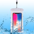 PVC Transparent Universal Luminous Waterproof Bag with Lanyard for Smart Phones below 6.0 inch (White) - 1