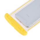 PVC Transparent Universal Luminous Waterproof Bag with Lanyard for Smart Phones below 6.0 inch (Yellow) - 5