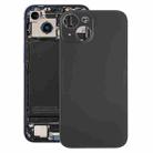 For iPhone 15 Glass Battery Back Cover(Black) - 1