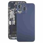 For iPhone 15 Pro Glass Battery Back Cover(Blue) - 1