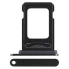 For iPhone 15 SIM + SIM Card Tray (Black) - 1