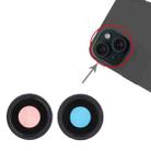 For iPhone 15 / 15 Plus 1set Camera Lens Cover (Black) - 1