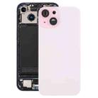 For iPhone 15 Battery Back Cover with Camera Lens Cover + MagSafe Magnet(Pink) - 1