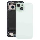 For iPhone 15 Battery Back Cover with Camera Lens Cover + MagSafe Magnet(Green) - 1