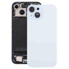For iPhone 15 Battery Back Cover with Camera Lens Cover + MagSafe Magnet(Blue) - 1