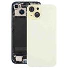 For iPhone 15 Plus Battery Back Cover with Camera Lens Cover + MagSafe Magnet(Yellow) - 1