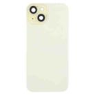 For iPhone 15 Plus Battery Back Cover with Camera Lens Cover + MagSafe Magnet(Yellow) - 2