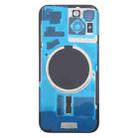 For iPhone 15 Plus Battery Back Cover with Camera Lens Cover + MagSafe Magnet(Yellow) - 3
