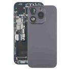 For iPhone 15 Pro Battery Back Cover with Camera Lens Cover + MagSafe Magnet(Black) - 1