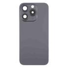 For iPhone 15 Pro Battery Back Cover with Camera Lens Cover + MagSafe Magnet(Black) - 2