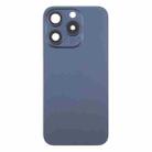 For iPhone 15 Pro Battery Back Cover with Camera Lens Cover + MagSafe Magnet(Blue) - 2