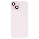 For iPhone 15 Plus Glass Battery Back Cover with Flash Bracket + Wireless Charging Module(Pink) - 2