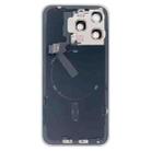 For iPhone 15 Pro Max Glass Battery Back Cover with Flash Bracket + Wireless Charging Module(Black) - 3