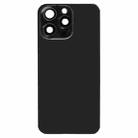 For iPhone 15 Pro Glass Battery Back Cover with Flash Bracket + Wireless Charging Module(Black) - 2