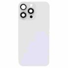 For iPhone 15 Pro Glass Battery Back Cover with Flash Bracket + Wireless Charging Module(White) - 2