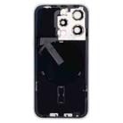 For iPhone 15 Pro Glass Battery Back Cover with Flash Bracket + Wireless Charging Module(White) - 3