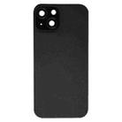 For iPhone 15 Glass Battery Back Cover with Flash Bracket + Wireless Charging Module(Black) - 2