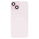 For iPhone 15 Glass Battery Back Cover with Flash Bracket + Wireless Charging Module(Pink) - 2