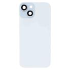 For iPhone 15 Glass Battery Back Cover with Flash Bracket + Wireless Charging Module(Blue) - 2