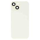 For iPhone 15 Glass Battery Back Cover with Flash Bracket + Wireless Charging Module(Yellow) - 2